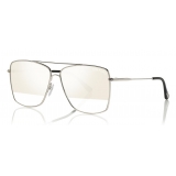 Tom Ford - Magnus Sunglasses - Occhiali da Sole Forma di Navigator - Oro Bianco  - FT0651 - Occhiali da Sole - Tom Ford Eyewear