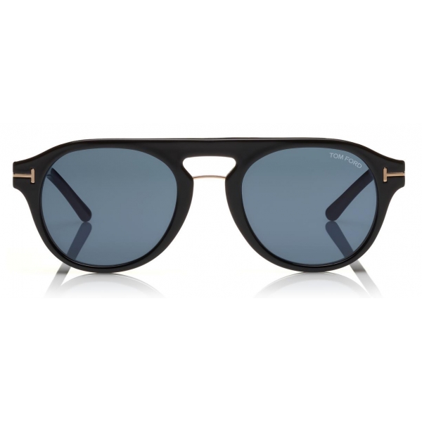 Tom Ford - Round Opticals Sunglasses - Occhiali Rotondi Ottici - Nero - FT5533-B - Occhiali da Sole - Tom Ford Eyewear