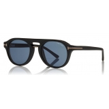 Tom Ford - Round Opticals Sunglasses - Occhiali Rotondi Ottici - Nero - FT5533-B - Occhiali da Sole - Tom Ford Eyewear