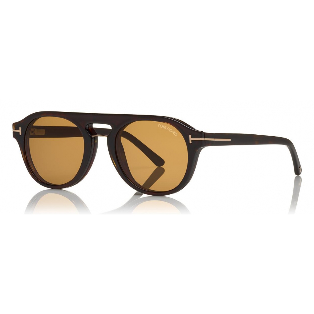 Tom Ford - Round Opticals Sunglasses - Round Optical Sunglasses - Dark  Havana - FT5533-B - Sunglasses - Tom Ford Eyewear - Avvenice