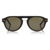 Tom Ford - Round Opticals Sunglasses - Round Optical Sunglasses - Grey Havana - FT5533-B - Sunglasses - Tom Ford Eyewear