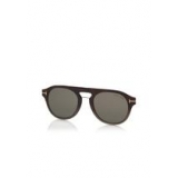 Tom Ford - Round Opticals Sunglasses - Occhiali Rotondi Ottici - Avana Grigio - FT5533-B - Occhiali da Sole - Tom Ford Eyewear
