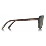 Tom Ford - Round Opticals Sunglasses - Round Optical Sunglasses - Havana Green - FT5533-B - Sunglasses - Tom Ford Eyewear