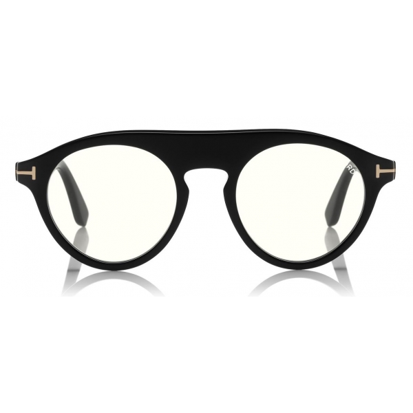 Tom Ford - Christopher Optical Glasses - Round Acetate Glasses - Black -  FT0633-O - Optical Glasses - Tom Ford Eyewear - Avvenice