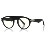 Tom Ford - Christopher Optical Glasses - Round Acetate Glasses - Black - FT0633-O - Optical Glasses - Tom Ford Eyewear
