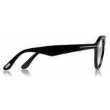 Tom Ford - Christopher Optical Glasses - Occhiali Rotondi in Acetato - Nero - FT0633-O - Occhiali da Vista - Tom Ford Eyewear