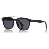 Tom Ford - Holt Sunglasses - Occhiali da Sole Quadrati in Acetato - Nero - FT0516 - Occhiali da Sole - Tom Ford Eyewear