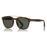 Tom Ford - Holt Sunglasses - Square Acetate Sunglasses - Blonde Havana - FT0516 - Sunglasses - Tom Ford Eyewear