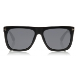 Tom Ford - Morgan Sunglasses - Squared Acetate Sunglasses - Black Smoke - FT0513 - Sunglasses - Tom Ford Eyewear
