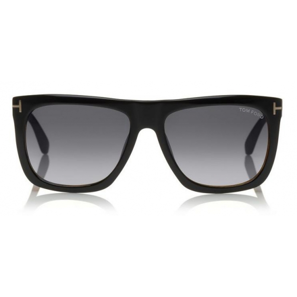 Tom Ford - Morgan Sunglasses - Occhiali Quadrati in Acetato - Nero Havana - FT0513 - Occhiali da Sole - Tom Ford Eyewear