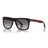 Tom Ford - Morgan Sunglasses - Squared Acetate Sunglasses - Black Havana - FT0513 - Sunglasses - Tom Ford Eyewear