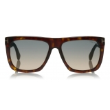 Tom Ford - Morgan Sunglasses - Occhiali Quadrati in Acetato - Havana - FT0513 - Occhiali da Sole - Tom Ford Eyewear