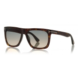 Tom Ford - Morgan Sunglasses - Occhiali Quadrati in Acetato - Havana - FT0513 - Occhiali da Sole - Tom Ford Eyewear