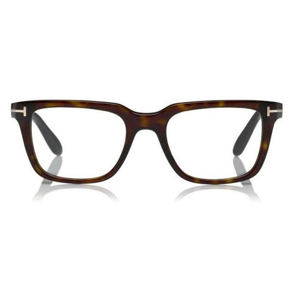 Tom Ford - Optical Glasses - Occhiali da Vista Quadrati in Acetato - Avana Scuro - FT5304 - Occhiali da Vista - Tom Ford Eyewear