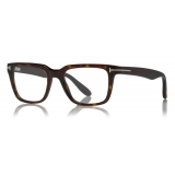 Tom Ford - Optical Glasses - Occhiali da Vista Quadrati in Acetato - Avana Scuro - FT5304 - Occhiali da Vista - Tom Ford Eyewear