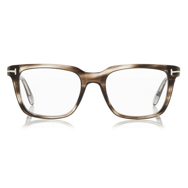 Tom Ford - Optical Glasses - Occhiali da Vista Quadrati in Acetato - Grigio - FT5304 - Occhiali da Vista - Tom Ford Eyewear