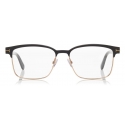 Tom Ford - Square Optical Frame Glasses - Occhiali Quadrati in Metallo - Nero - FT5323 - Occhiali da Vista - Tom Ford Eyewear