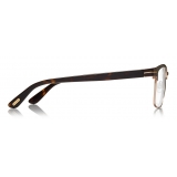 Tom Ford - Square Optical Frame Glasses - Square Metal Glasses - Brown - FT5323 - Glasses - Tom Ford Eyewear