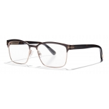 Tom Ford - Square Optical Frame Glasses - Square Metal Glasses - Brown - FT5323 - Glasses - Tom Ford Eyewear
