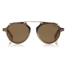 Tom Ford - Tom N.15 Sunglasses - Occhiali in Vero Corno di Bufalo - Marroni - FT5561-P-B - Occhiali da Sole - Tom Ford Eyewear