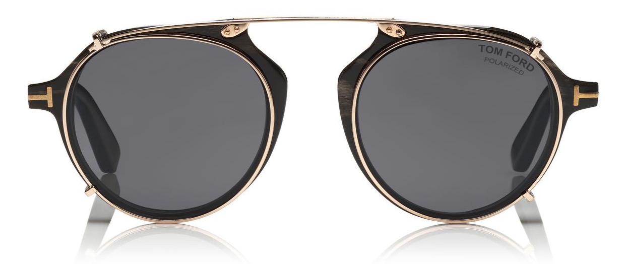 Tom Ford - Tom  Sunglasses - Real Buffalo Horn Style Sunglasses - Black  - FT5561-P-B - Sunglasses - Tom Ford Eyewear - Avvenice