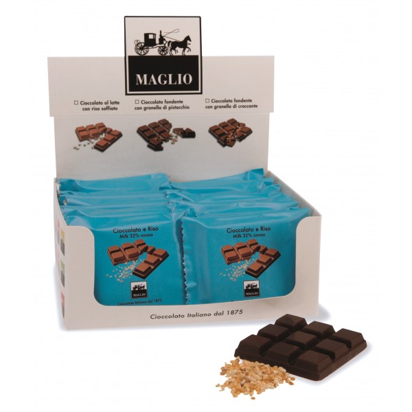 Cioccolato Maglio - Tavoletta Snack - Cioccolato e Riso - Milk 32 % Cacao