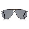 Tom Ford - Tom N.6 Sunglasses - Occhiali da Sole Aviatore - Nero - FT0489-P - Occhiali da Sole - Tom Ford Eyewear