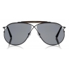 Tom Ford - Tom N.6 Sunglasses - Occhiali da Sole Aviatore - Nero - FT0489-P - Occhiali da Sole - Tom Ford Eyewear