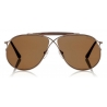Tom Ford - Tom N.6 Sunglasses - Aviator Sunglasses - Rose Gold Brown - FT0489-P - Sunglasses - Tom Ford Eyewear