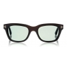 Tom Ford - Tom N.5 Sunglasses - Occhiali con Montatura in Corno - Corno Nero - FT5439-P - Occhiali da Sole - Tom Ford Eyewear
