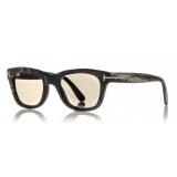 Tom Ford - Tom N.5 Sunglasses - Occhiali con Montatura in Corno - Corno Marroni - FT5439-P - Occhiali da Sole - Tom Ford Eyewear