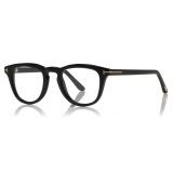 Tom Ford - Blue Block Round Optical Glasses - Round Optical glasses - Black - FT5488-B - Optical Glasses - Tom Ford Eyewear