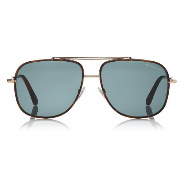 Tom Ford - Benton Sunglasses - Occhiali da Sole Stile Navigatore - Oro Rosa Blu - FT0693 - Occhiali da Sole - Tom Ford Eyewear