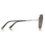 Tom Ford - Benton Sunglasses - Occhiali da Sole Stile Navigatore - Fumo - FT0693 - Occhiali da Sole - Tom Ford Eyewear