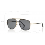 Tom Ford - Benton Sunglasses - Occhiali da Sole Stile Navigatore - Fumo - FT0693 - Occhiali da Sole - Tom Ford Eyewear