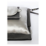 by Dariia Day - Silk Travel Set - Silver Grey - Bedding - Home - Mulberry Silk - Artisan Silk Pillowcase - Luxury