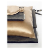 by Dariia Day - Silk Travel Set - French Beige - Bedding - Home - Mulberry Silk - Artisan Silk Pillowcase - Luxury