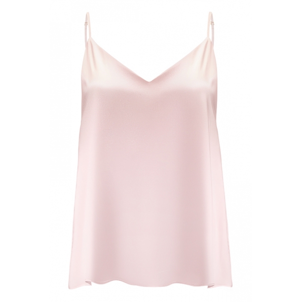 by Dariia Day - Silk Top - Blush Pink - Fashion - New Collection - Mulberry Silk - Artisan Silk Top - Luxury