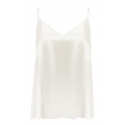 by Dariia Day - Top in Seta - Bianco Polvere - Fashion - New Collection - Seta Gelso - Top Artigianale - Luxury