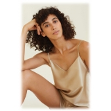 by Dariia Day - Silk Shorts - French Beige - Fashion - New Collection - Mulberry Silk - Artisan Silk Shorts - Luxury