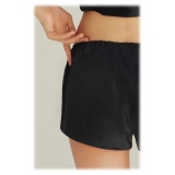 by Dariia Day - Shorts in Seta - Nero Midnight - Fashion - New Collection - Seta Gelso - Shorts Artigianali - Luxury