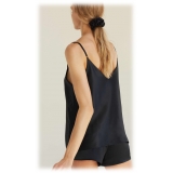 by Dariia Day - Silk Shorts - Midnight Black - Fashion - New Collection - Mulberry Silk - Artisan Silk Shorts - Luxury