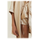 by Dariia Day - Veste in Seta - Beige Francese - Fashion - New Collection - Seta Gelso - Veste Artigianale - Luxury