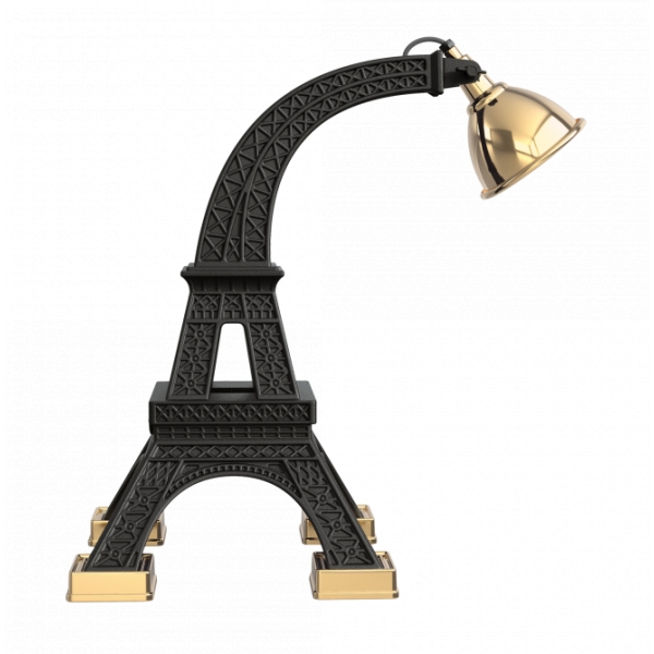 Qeeboo - Paris - Black - Qeeboo Free Standing Lamp by Studio Job - Lighting - Home