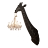 Qeeboo - Giraffe in Love Wall Lamp - Black - Qeeboo Wall Standing Lamp by Marcantonio - Lighting - Home