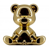 Qeeboo - Teddy Boy Lamp Metal Finish - Gold - Qeeboo Table Standing Lamp by Stefano Giovannoni - Lighting - Home