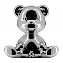Qeeboo - Teddy Boy Lamp Metal Finish - Silver - Qeeboo Table Standing Lamp by Stefano Giovannoni - Lighting - Home