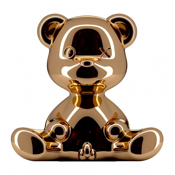 Qeeboo - Teddy Boy Lamp Metal Finish - Copper - Qeeboo Table Standing Lamp by Stefano Giovannoni - Lighting - Home