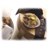 Vincente Delicacies - Almond Cookies with Sicilian Pistachios - Fine Pastry with Almonds in Cylindrical Box
