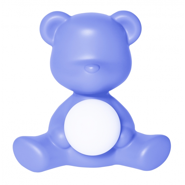Qeeboo - Teddy Girl Rechargeable Lamp - Light Blue - Qeeboo Table Standing Lamp by Stefano Giovannoni - Lighting - Home